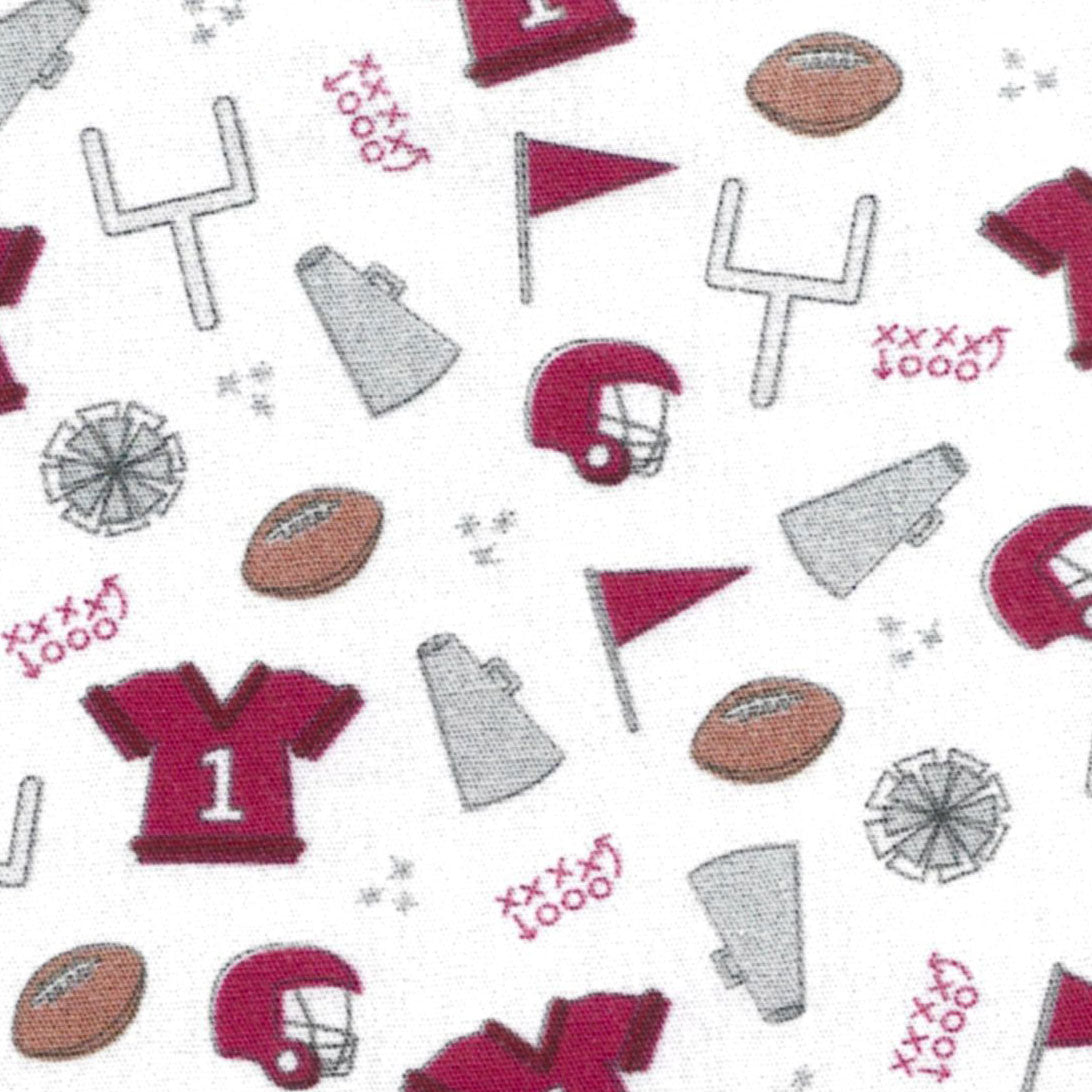 Red & Gray Football Jersey Helmet
