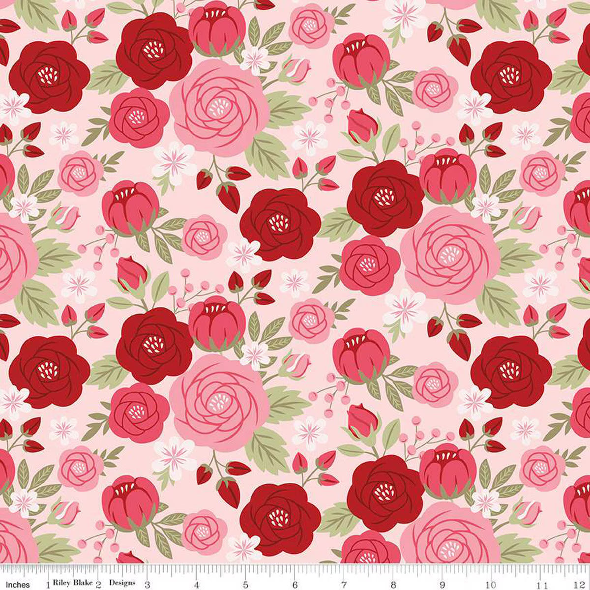 Sew in Love Floral Blush | Quarter Yard Listing