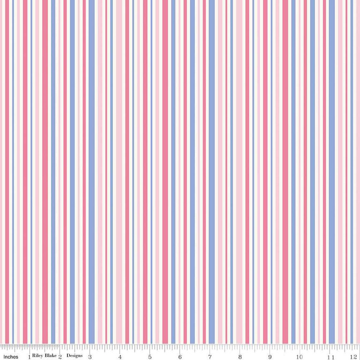 Little Darlin' Stripes Pink | Quarter Yard Listing