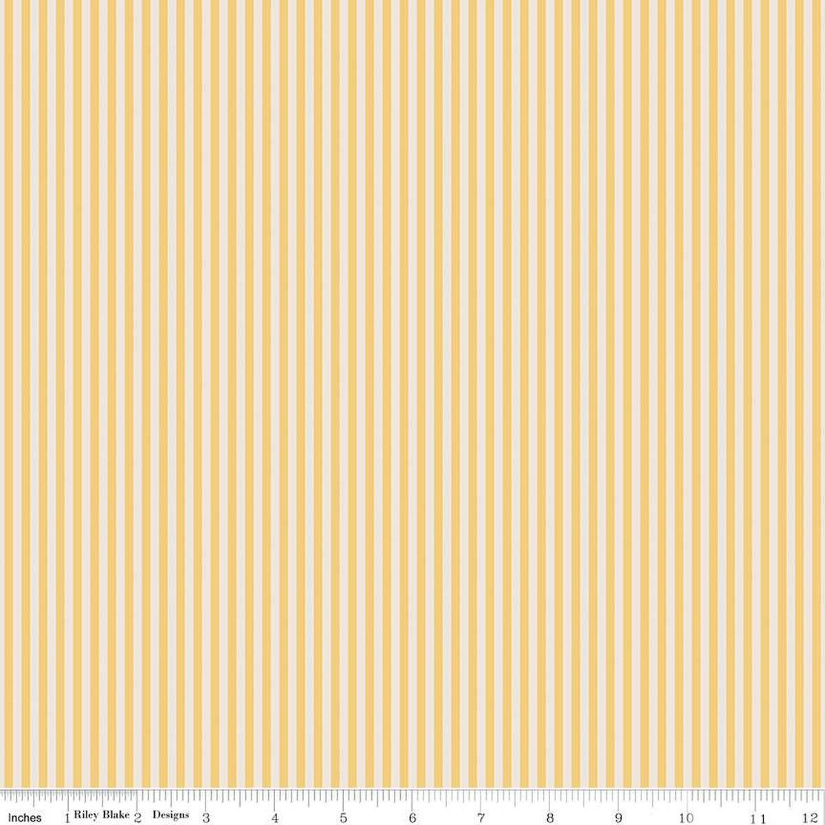 Honey On Ivory 1/8" Stripe