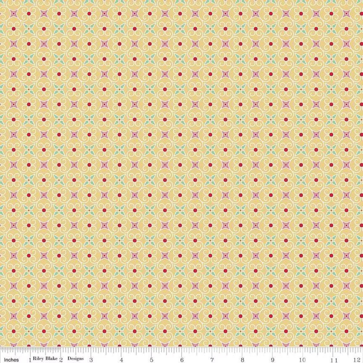 Cozy Christmas Wrapping Paper Yellow