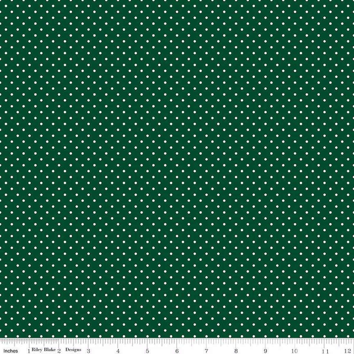 Swiss Dot Christmas Green
