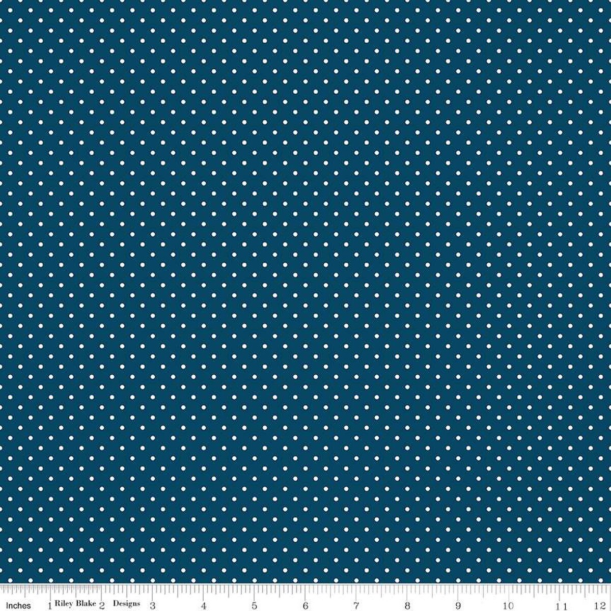 Swiss Dot Oxford Blue