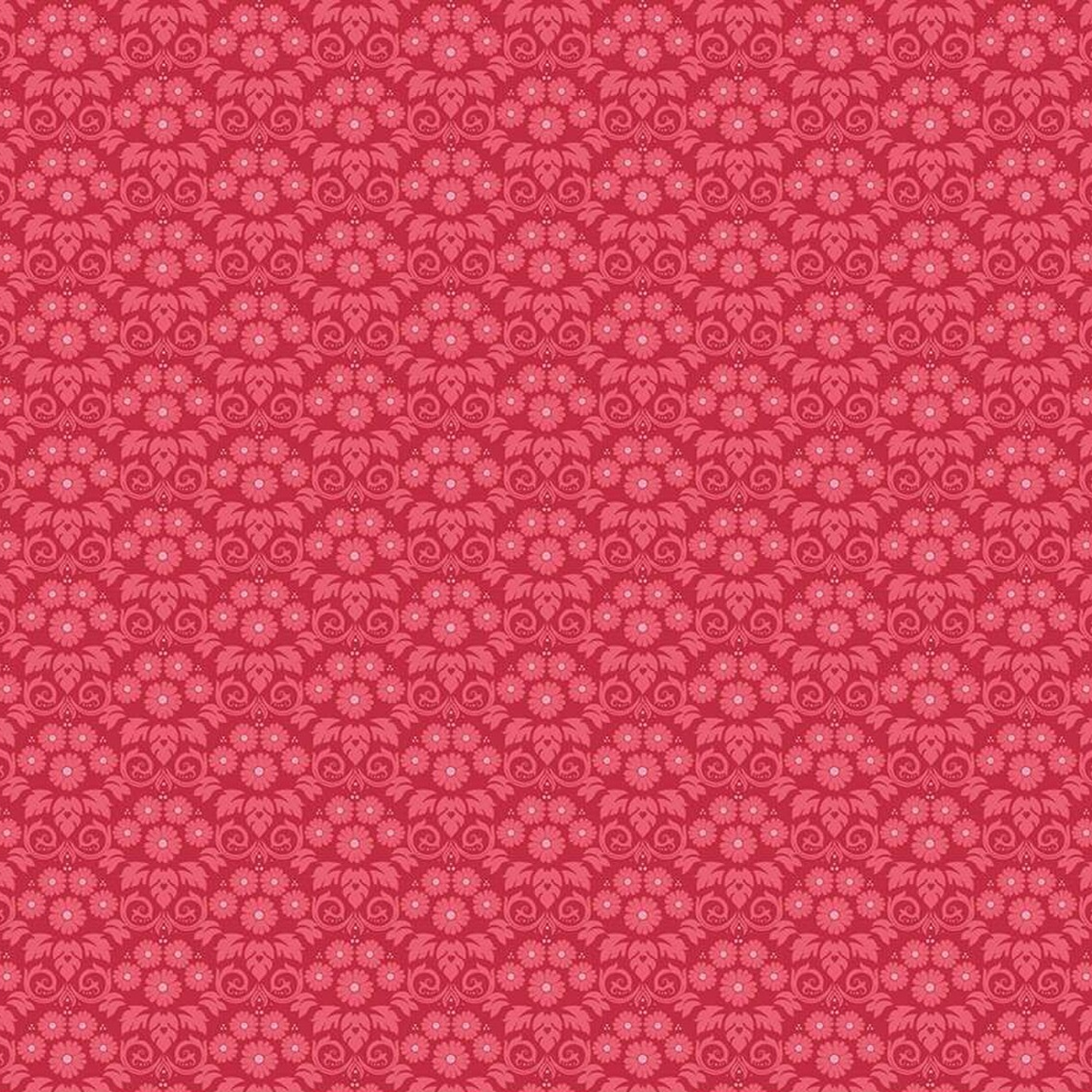Red Bluegrass Charm Damask | Quarter Yard Listing