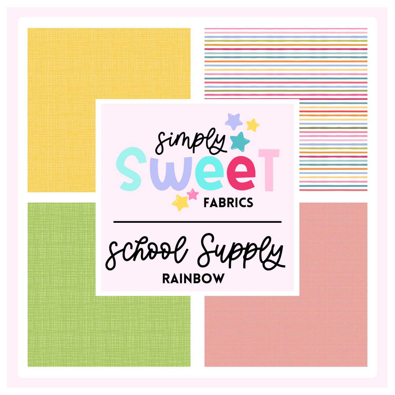 SCHOOL SUPPLY RAINBOW