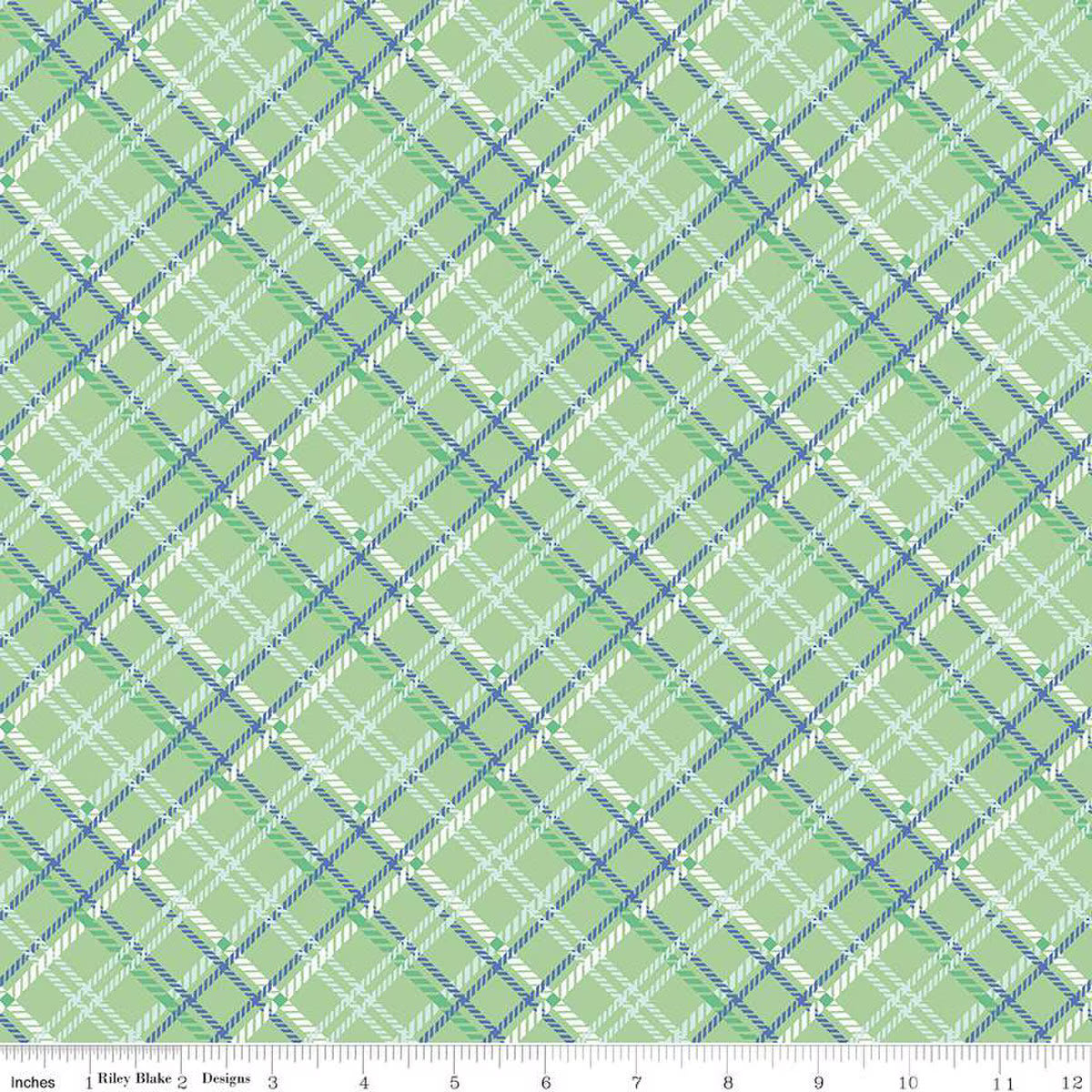 Simple Pleasures Plaid Sage | Quarter Yard Listing