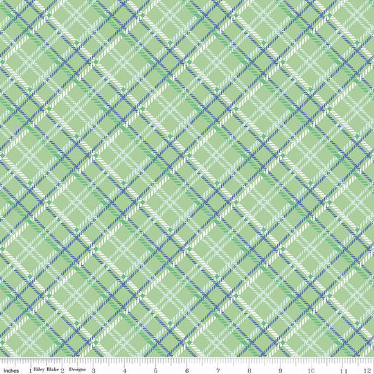 Simple Pleasures Plaid Sage | Quarter Yard Listing