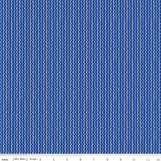 Awakening Scallops Blue | Yardage Listing
