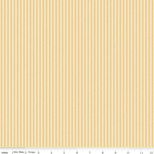 Honey On Ivory 1/8" Stripe