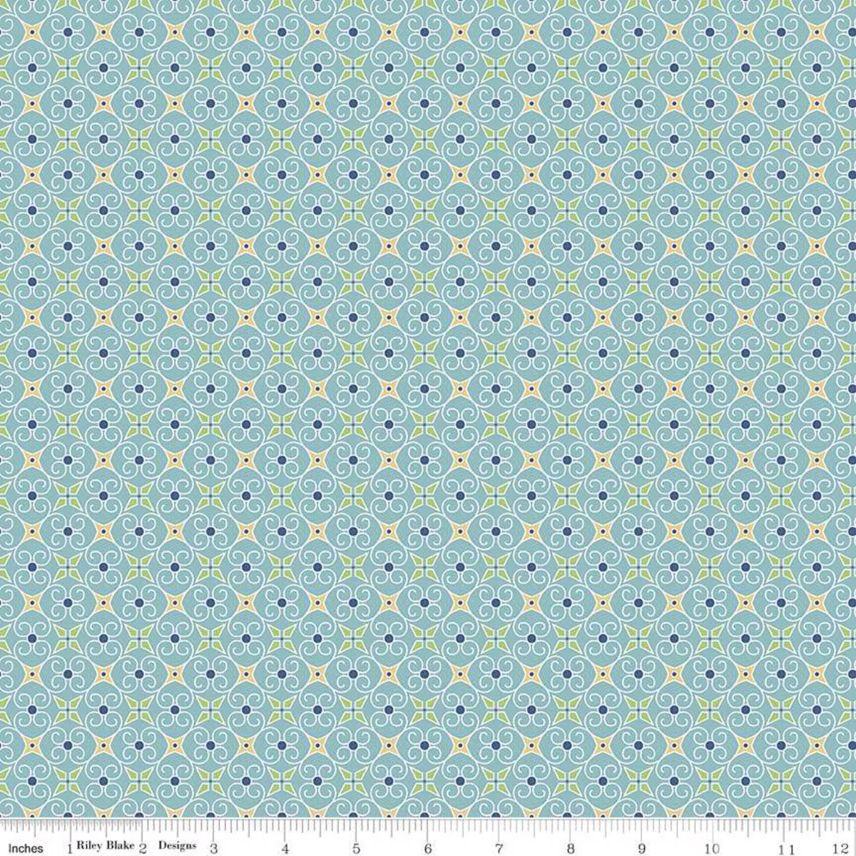 Cozy Christmas Wrapping Paper Blue