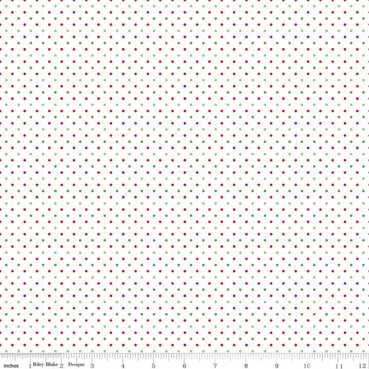 Christmas Swiss Dot | Quarter Yard Listing