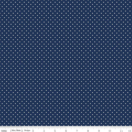 Swiss Dot Navy