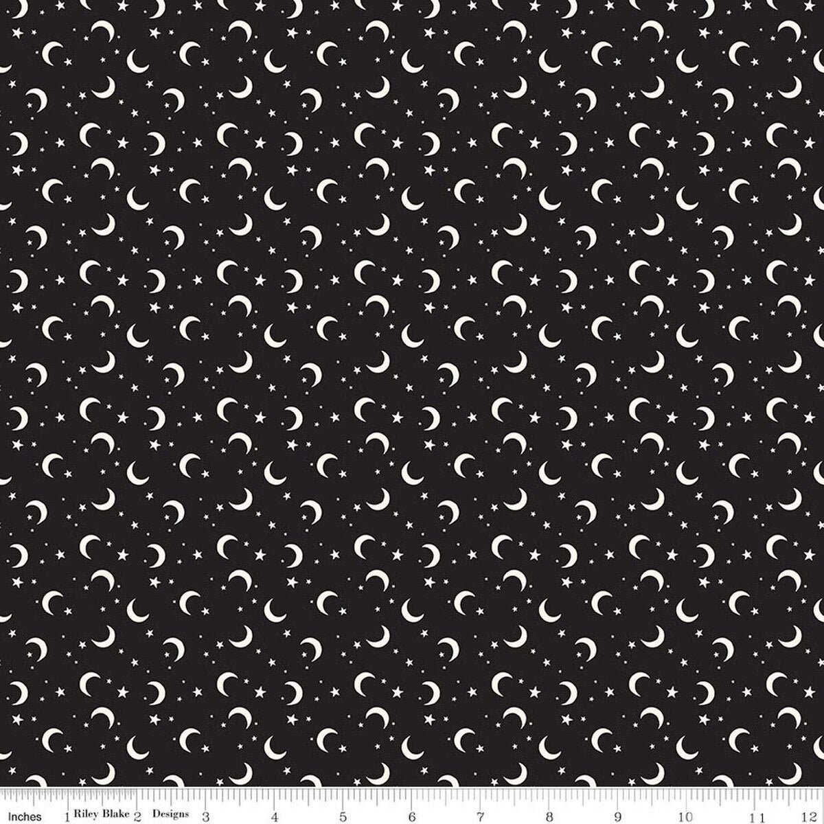 Frank and Friends Moon & Stars Black Glow in the Dark