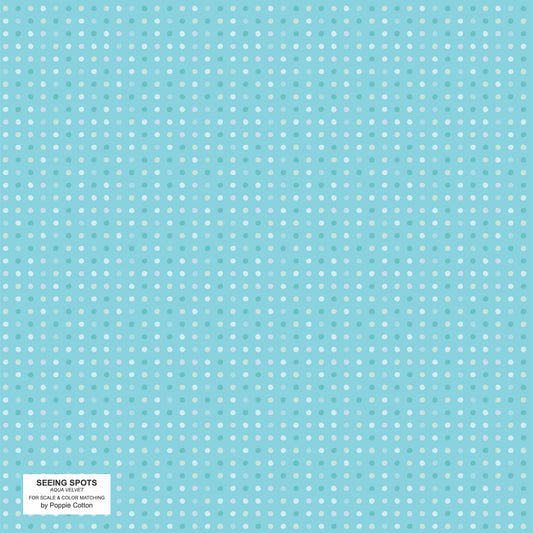 Aqua Velvet Dot | Yardage Listing