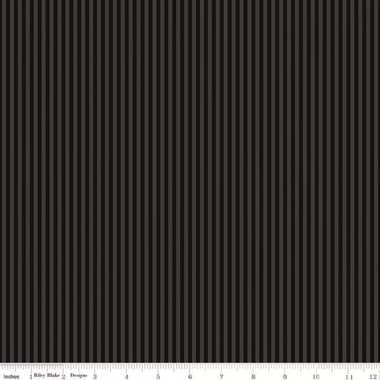 Tonal Black 1/8" Stripe