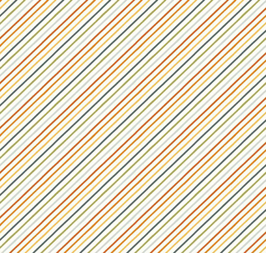Happy Fall Days Multi Stripe | Quarter Yard Listing
