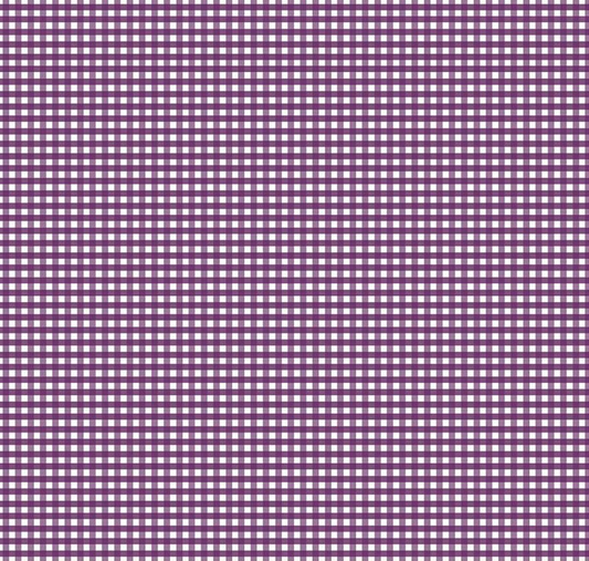 Eggplant 1/8" Gingham | Quarter Yard Listing