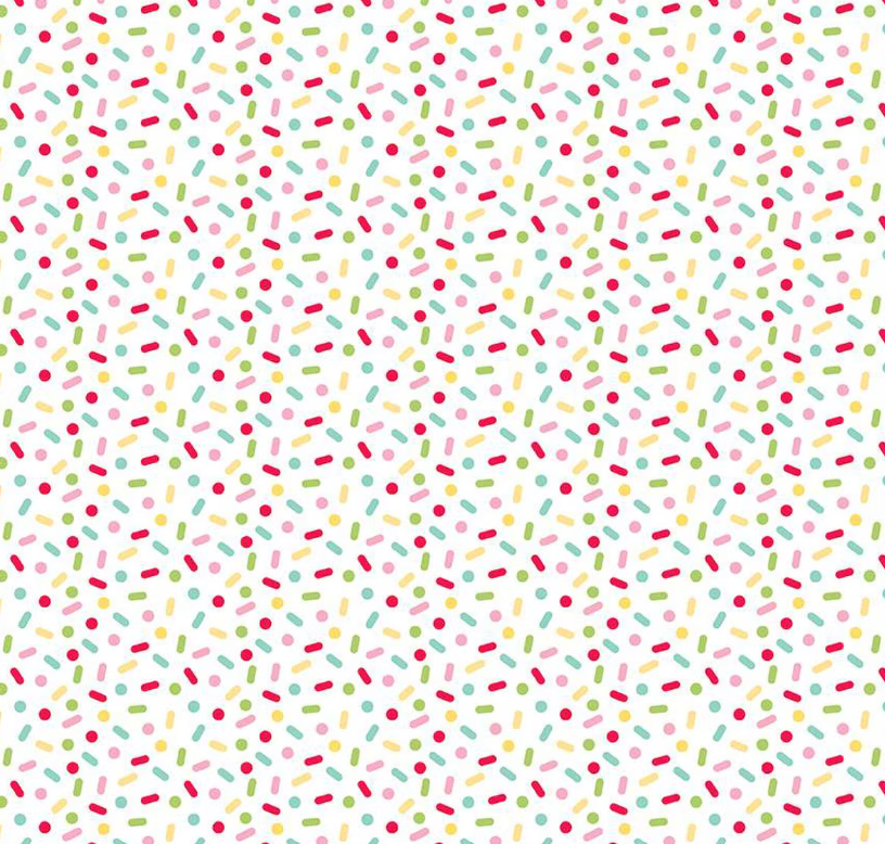 Gingerbread Kisses Sprinkles Multi | Quarter Yard Listing