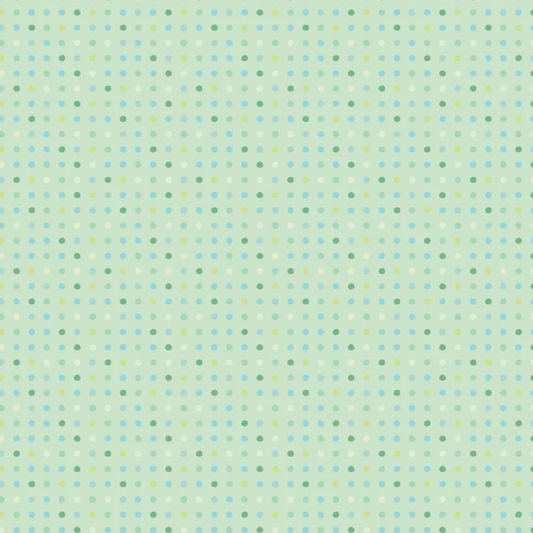 Spearmint Green Dot | Quarter Yard Listing