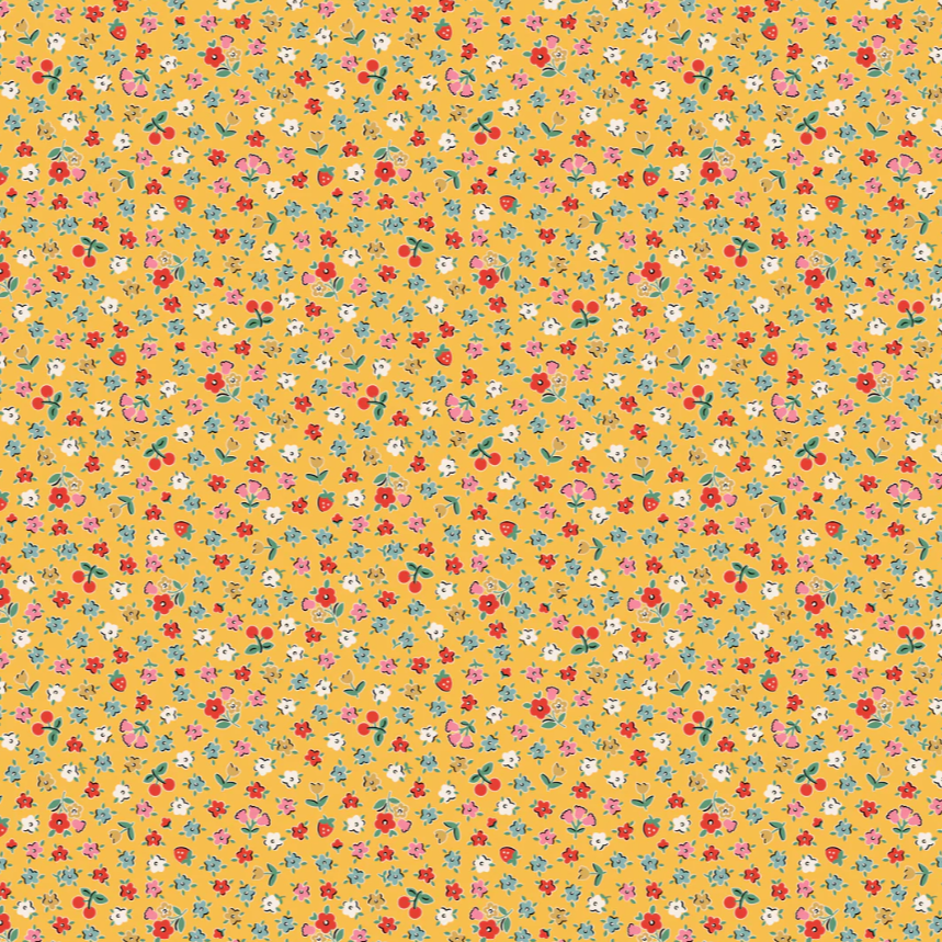 Bitty Blossoms Yellow | Quarter Yard Listing