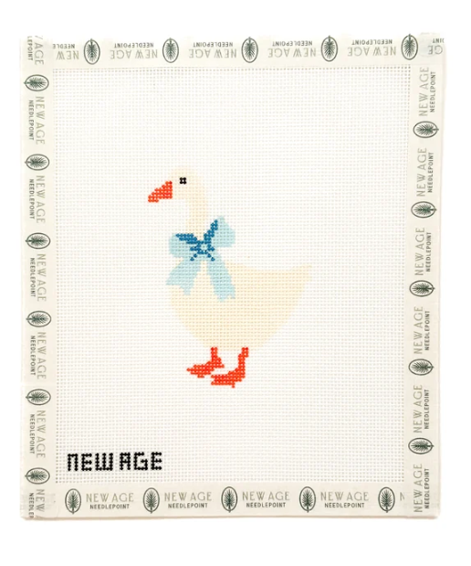 18M Blue Baby Goose Canvas